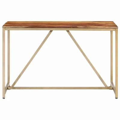 VidaXL Table de salle à manger 120x60x76 cm Bois solide 4 VidaXL Table de salle à manger 120x60x76 cm Bois solide – Image 2