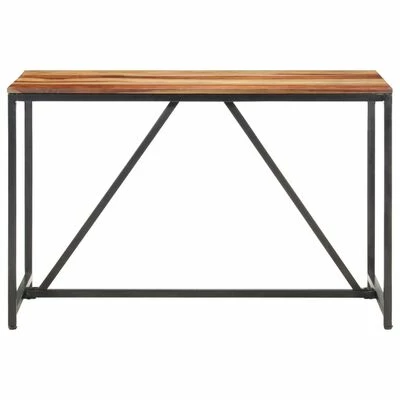 VidaXL Table de salle à manger 120x60x76 cm Bois solide 4 VidaXL Table de salle à manger 120x60x76 cm Bois solide – Image 2