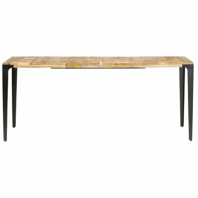 VidaXL Table de salle à manger 180x90x76 cm Bois de manguier massif 4 VidaXL Table de salle à manger 180x90x76 cm Bois de manguier massif – Image 2