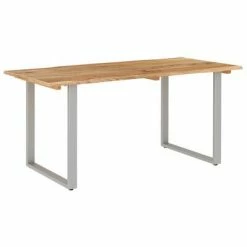 VidaXL Table de salle à manger 160x80x76 cm Bois d'acacia solide