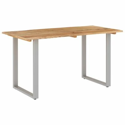 VidaXL Table de salle à manger 140x70x76 cm Bois d'acacia solide 3 VidaXL Table de salle à manger 140x70x76 cm Bois d'acacia solide