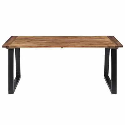 VidaXL Table de salle à manger Bois d'acacia massif 180x90 cm 4 VidaXL Table de salle à manger Bois d'acacia massif 180x90 cm – Image 2