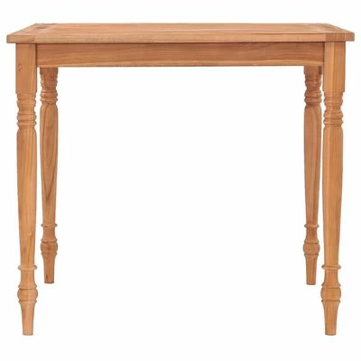 VidaXL Table Batavia 85x85x75 cm Bois de teck massif 4 VidaXL Table Batavia 85x85x75 cm Bois de teck massif – Image 2