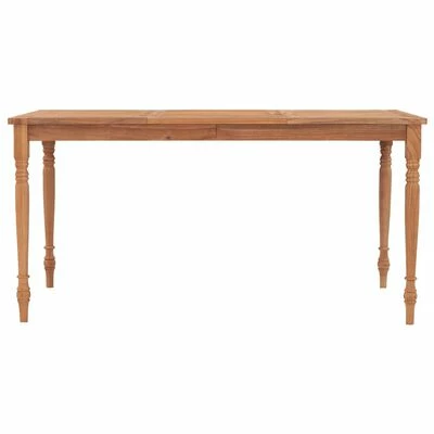 VidaXL Table Batavia 150x90x75 cm Bois de teck massif 4 VidaXL Table Batavia 150x90x75 cm Bois de teck massif – Image 2