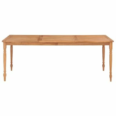 VidaXL Table Batavia 200x100x75 cm Bois de teck massif 4 VidaXL Table Batavia 200x100x75 cm Bois de teck massif – Image 2