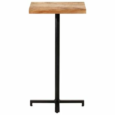VidaXL Table de bar Carrée 50x50x110 cm Bois de manguier brut 4 VidaXL Table de bar Carrée 50x50x110 cm Bois de manguier brut – Image 2