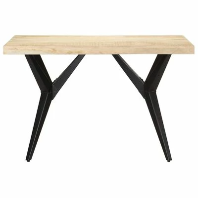 VidaXL Table de salle à manger 120x60x76 cm Bois solide de manguier 4 VidaXL Table de salle à manger 120x60x76 cm Bois solide de manguier – Image 2