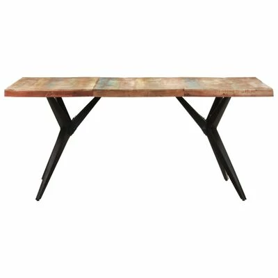 VidaXL Table de salle à manger 180x90x76cm Bois de récupération solide 4 VidaXL Table de salle à manger 180x90x76cm Bois de récupération solide – Image 2