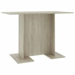 VidaXL Table de salle à manger Chêne sonoma 110 x 60 x 75 cm Aggloméré