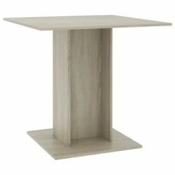 VidaXL Table à dîner Chêne sonoma 80x80x75 cm Bois d'ingénierie