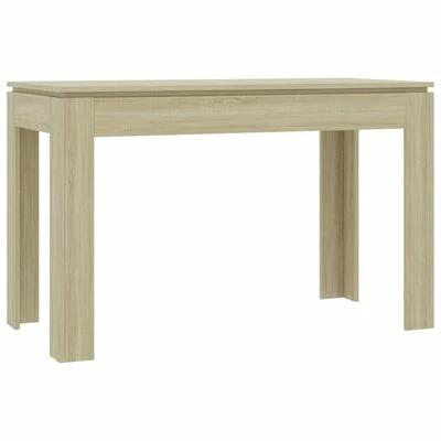 VidaXL Table de salle à manger Chêne sonoma 120 x 60 x 76 cm Aggloméré 3 VidaXL Table de salle à manger Chêne sonoma 120 x 60 x 76 cm Aggloméré