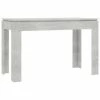 VidaXL Table de salle à manger Gris béton 120 x 60 x 76 cm Aggloméré 1 VidaXL Table de salle à manger Gris béton 120 x 60 x 76 cm Aggloméré -Promos Tables à manger Boutique image 2 800760
