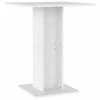 VidaXL Table de bistro Blanc 60x60x75 cm Aggloméré -Promos Tables à manger Boutique image 2 802102