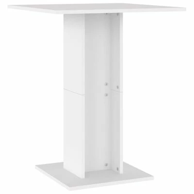 VidaXL Table de bistro Blanc 60x60x75 cm Aggloméré 3 VidaXL Table de bistro Blanc 60x60x75 cm Aggloméré