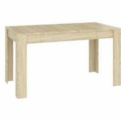 VidaXL Table de salle à manger Chêne sonoma 140x74,5x76 cm Aggloméré