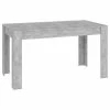VidaXL Table de salle à manger Gris béton 140x74,5x76 cm Aggloméré -Promos Tables à manger Boutique image 2 804206