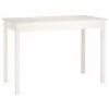 VidaXL Table à manger Blanc 110x55x75 cm Bois massif de pin 1 VidaXL Table à manger Blanc 110x55x75 cm Bois massif de pin -Promos Tables à manger Boutique image 2 814250