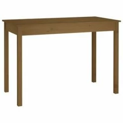 VidaXL Table à manger Marron miel 110x55x75 cm Bois massif de pin