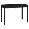 VidaXL Table à manger Noir 110x55x75 cm Bois massif de pin -Promos Tables à manger Boutique image 2 814253