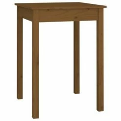 VidaXL Table à manger Marron miel 55x55x75 cm Bois massif de pin