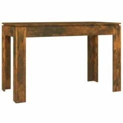 VidaXL Table à dîner Chêne fumé 120x60x76 cm Bois d'ingénierie