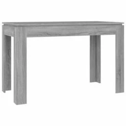 VidaXL Table à dîner Sonoma gris 120x60x76 cm Bois d'ingénierie