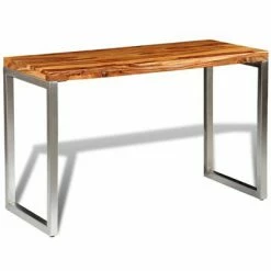 VidaXL Table de salle à manger et pieds en acier Bois -Promos Tables à manger Boutique image 3 242126