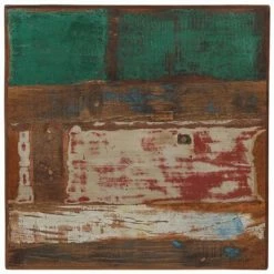 VidaXL Table de bar Bois récupération massif Multicolore 60x60x107 cm -Promos Tables à manger Boutique image 3 245386