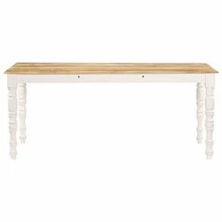 VidaXL Table de salle à manger 180x90x76 cm Bois de manguier massif 10 VidaXL Table de salle à manger 180x90x76 cm Bois de manguier massif -Promos Tables à manger Boutique image 3 246272