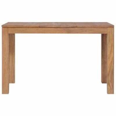 VidaXL Table à dîner Bois de teck et finition naturelle 120x60x76 cm 5 VidaXL Table à dîner Bois de teck et finition naturelle 120x60x76 cm – Image 3