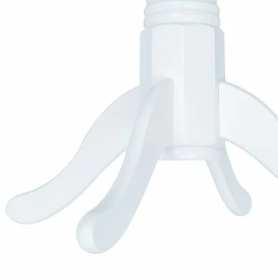 VidaXL Table de salle à manger Blanc 106 cm Bois d'hévéa massif 4 VidaXL Table de salle à manger Blanc 106 cm Bois d'hévéa massif – Image 3