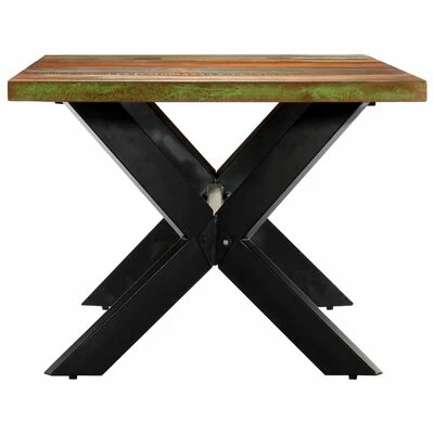 VidaXL Table à dîner 200x100x75 cm Bois de récupération solide 5 VidaXL Table à dîner 200x100x75 cm Bois de récupération solide – Image 3