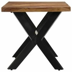 VidaXL Table de salle à manger 160x80x75 cm Bois de Sesham massif 10 VidaXL Table de salle à manger 160x80x75 cm Bois de Sesham massif -Promos Tables à manger Boutique image 3 247436