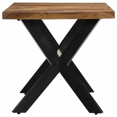 VidaXL Table de salle à manger 160x80x75 cm Bois de Sesham massif 5 VidaXL Table de salle à manger 160x80x75 cm Bois de Sesham massif – Image 3