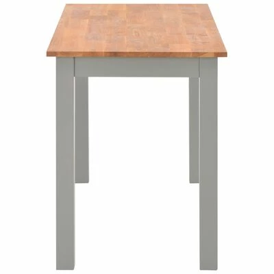VidaXL Table de salle à manger 120x60x74 cm Bois de chêne solide 5 VidaXL Table de salle à manger 120x60x74 cm Bois de chêne solide – Image 3