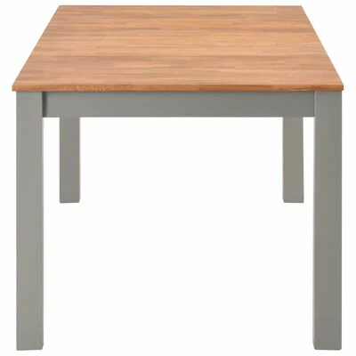 VidaXL Table de salle à manger 180x90x74 cm Bois de chêne solide 5 VidaXL Table de salle à manger 180x90x74 cm Bois de chêne solide – Image 3