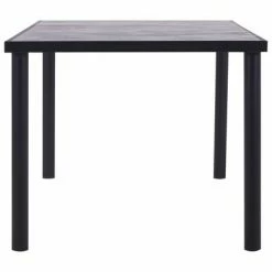 VidaXL Table de salle à manger Noir et gris béton 200x100x75 cm MDF 9 VidaXL Table de salle à manger Noir et gris béton 200x100x75 cm MDF -Promos Tables à manger Boutique image 3 281861