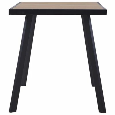 VidaXL Table de salle à manger Bois clair et noir 140x70x75 cm MDF 5 VidaXL Table de salle à manger Bois clair et noir 140x70x75 cm MDF – Image 3