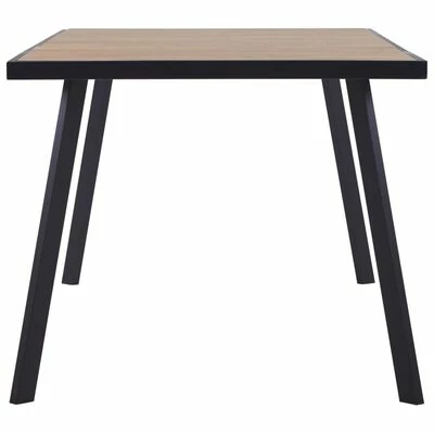 VidaXL Table de salle à manger Bois clair et noir 180x90x75 cm MDF 5 VidaXL Table de salle à manger Bois clair et noir 180x90x75 cm MDF – Image 3