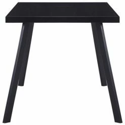 VidaXL Table de salle à manger Noir 180x90x75 cm Verre trempé 9 VidaXL Table de salle à manger Noir 180x90x75 cm Verre trempé -Promos Tables à manger Boutique image 3 281875