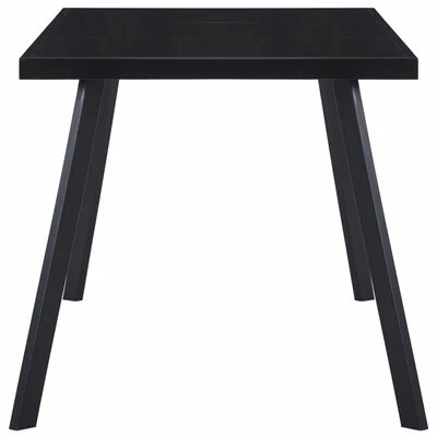VidaXL Table de salle à manger Noir 180x90x75 cm Verre trempé 5 VidaXL Table de salle à manger Noir 180x90x75 cm Verre trempé – Image 3