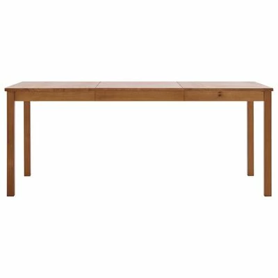 VidaXL Table de salle à manger Marron miel 180 x 90 x 73 cm Pin 5 VidaXL Table de salle à manger Marron miel 180 x 90 x 73 cm Pin – Image 3
