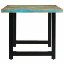 VidaXL Table de salle à manger 180x90x76cm Bois de récupération solide 10 VidaXL Table de salle à manger 180x90x76cm Bois de récupération solide -Promos Tables à manger Boutique image 3 283786