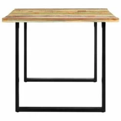 VidaXL Table de salle à manger 180x90x76cm Bois de récupération solide -Promos Tables à manger Boutique image 3 285830