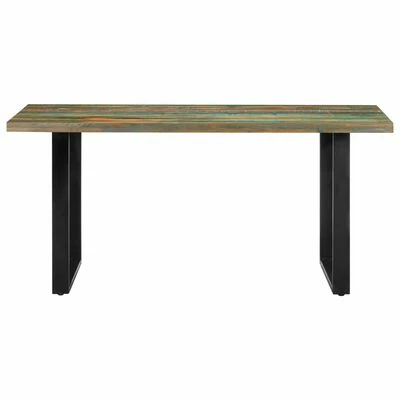 VidaXL Table de salle à manger 160x80x75cm Bois de récupération massif 5 VidaXL Table de salle à manger 160x80x75cm Bois de récupération massif – Image 3