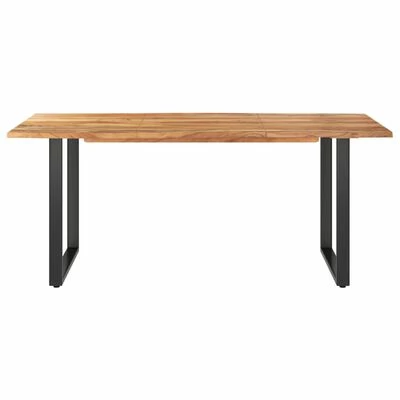 VidaXL Table de salle à manger 180x90x76 cm Bois d'acacia massif 5 VidaXL Table de salle à manger 180x90x76 cm Bois d'acacia massif – Image 3