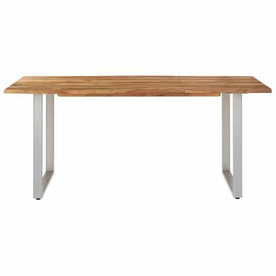 VidaXL Table de salle à manger 180x90x76 cm Bois d'acacia massif 5 VidaXL Table de salle à manger 180x90x76 cm Bois d'acacia massif – Image 3