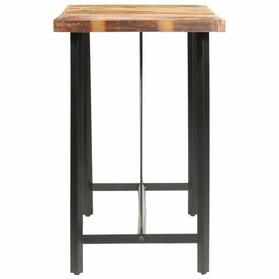 VidaXL Table de bar 180x70x107 cm Bois de récupération solide 5 VidaXL Table de bar 180x70x107 cm Bois de récupération solide – Image 3