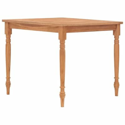VidaXL Table Batavia 85x85x75 cm Bois de teck massif 5 VidaXL Table Batavia 85x85x75 cm Bois de teck massif – Image 3