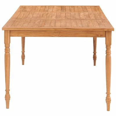 VidaXL Table Batavia 200x100x75 cm Bois de teck massif 5 VidaXL Table Batavia 200x100x75 cm Bois de teck massif – Image 3
